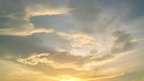 220527_Twilight and dawn sky with cumulus cloud time lapse.