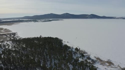 Aerial Photography Of A Winter Landscape