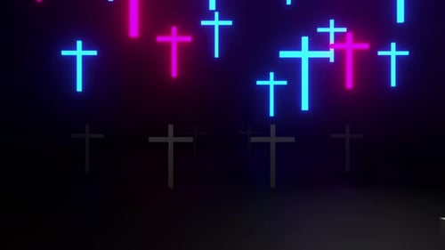 Cross Neon 02 4k