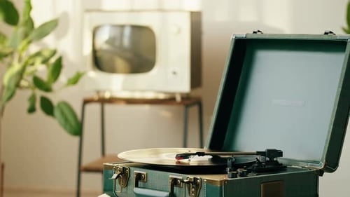 Vinyl Record Closeup
