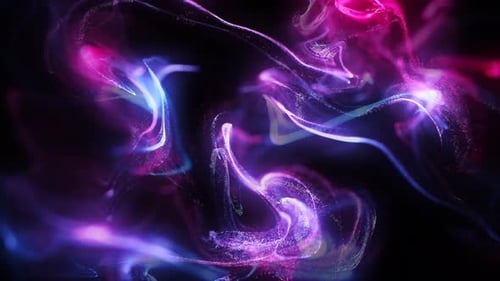 Colorful Particles Background Loop 4K