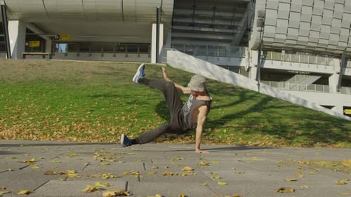 Mouvements puissants de B-boy