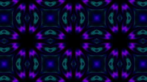 Vj Neon Kaleidoscope Loop 4K 16