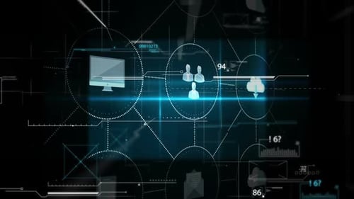 futuristic display of technology