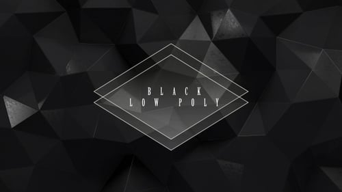 Abstract Dark Polygonal Moving Background Loop
