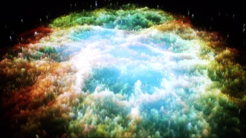 Abstract Digital Landscape Motion Background