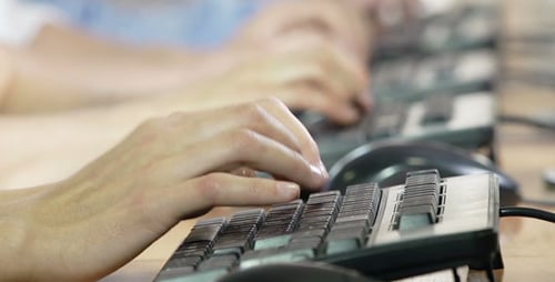 Typing Words on Keyboard