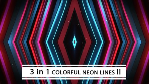 Colorful Neon Lines II