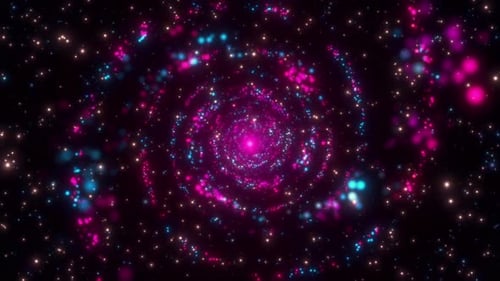 Abstract Sparkling Spiral