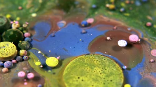 Abstract Fluid Motion with Vibrant Color