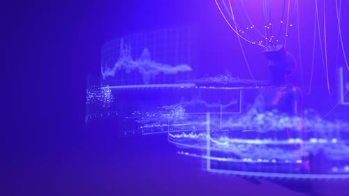 Woman in VR Glasses Trade Cryptocurrency on DEX Exchange in Metaverse