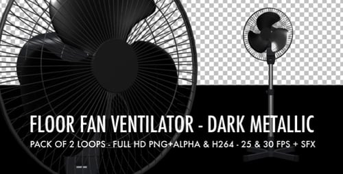 Floor Fan - Dark Metallic - Pack of 2