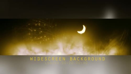 Night Gold Celestial Background