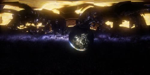 Big Alien Mothership. VR 360 Virtual Reality