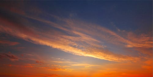 Golden Sunrise with Moving Clouds