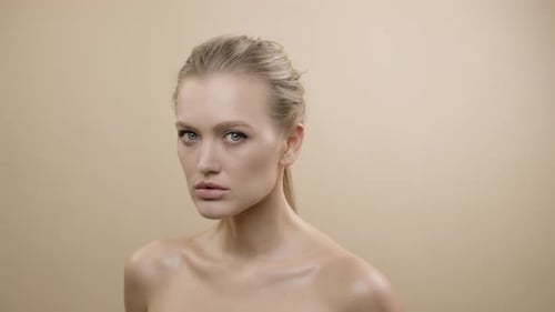 Woman With Blonde Hair Posing