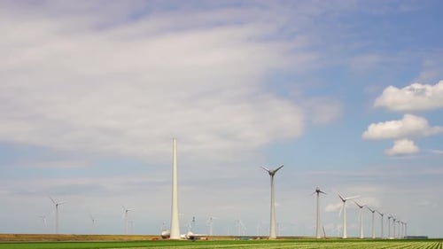 Windkraftanlagen im Polder