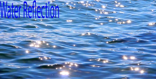 Glistening Sunlight Reflecting on Ocean Surface