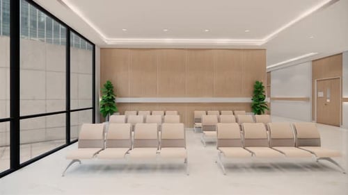 3d rendering room clinic.Hospital,health care concept.