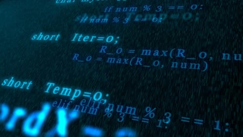 Code de programmation.