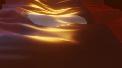 Fluid Abstract Glowing Oval Reveal Background Animation