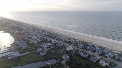 Pan Around From Westhampton Beach to Moriches Bay