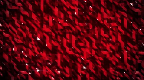 Abstract Red Geometric Shimmering Pattern Background Loop