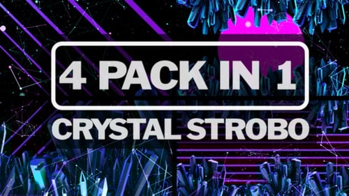 Futuristic Crystal Stroboscopic Geometric Animated Background