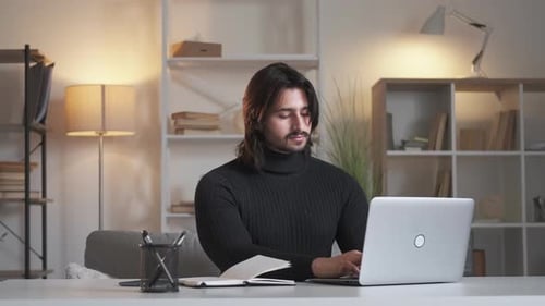 Working Man Online Communication Remote Job