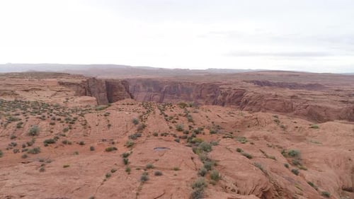 Aerial view of the canyon