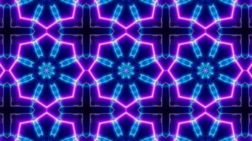 Laser Beam Neon Light Vj Kaleidoscope Loop 4K 08