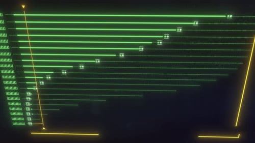 Animated Digital Technology Data Growth Chart