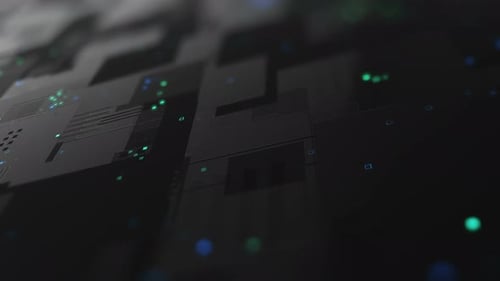 Abstract high tech digital technology background 4K loop.