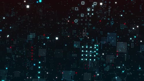 Futuristic Digital Data Stream Motion Background