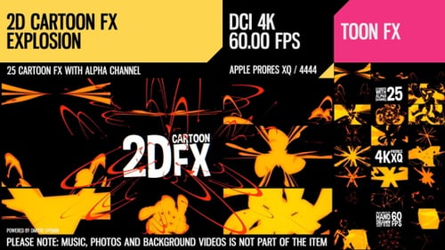 Hand Drawn 2D Cartoon FX Animation Elements Pack