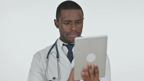 Medical Doctor Using Tablet Computer