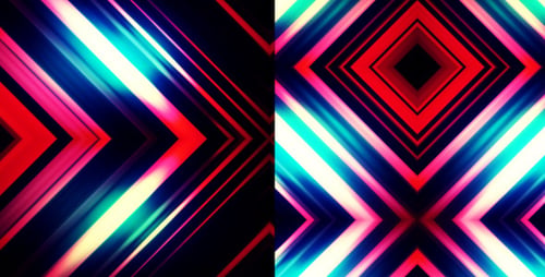 Neon Arrow & Box Lights