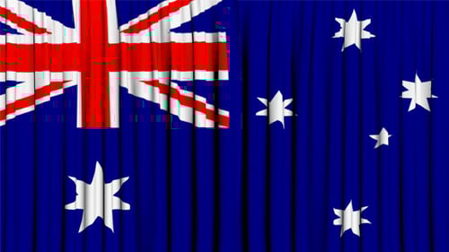 Australian Flag Curtain Reveal Transition
