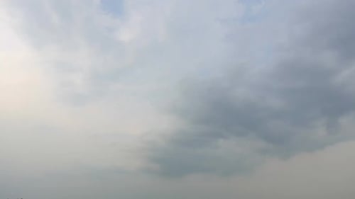 Time lapse of white cloud moving pass around sky background