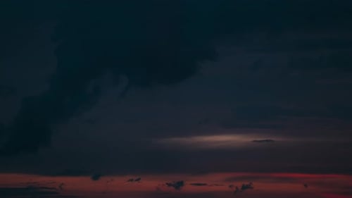 Time Lapse of Dramatic Sunset Clouds