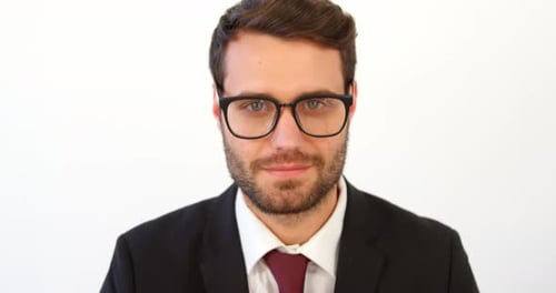 Smiling Man in Suit Close Up