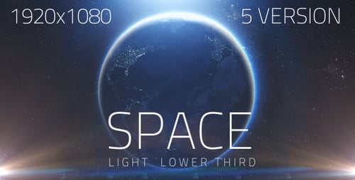 Space Light Lower Third V1 (5 Pack)