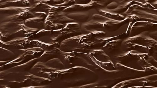 Dynamic Liquid Chocolate Waves Abstract Motion Background