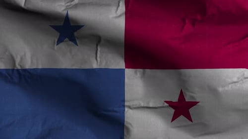 Fond ondulé texturé avec drapeau du Panama 4K