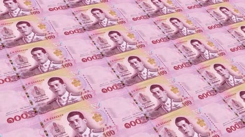 Thailand Money / 100 Thai Baht 4K