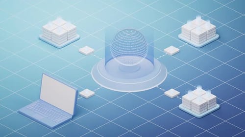 Sphère de données transparente avec matériel serveur