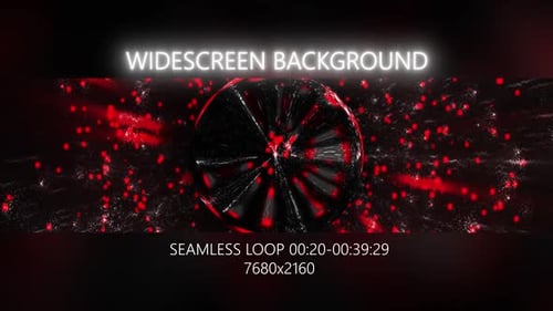 Vj Red Sphere Blinkin Particles