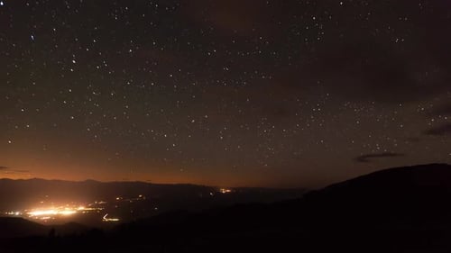 Nacht-Sternenhimmel-Zeitraffer