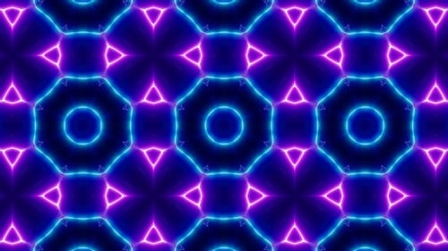 Laser Beam Neon Light VJ Kaleidoscope Loop 4K 09
