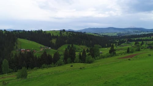 Mountain Village Landscape